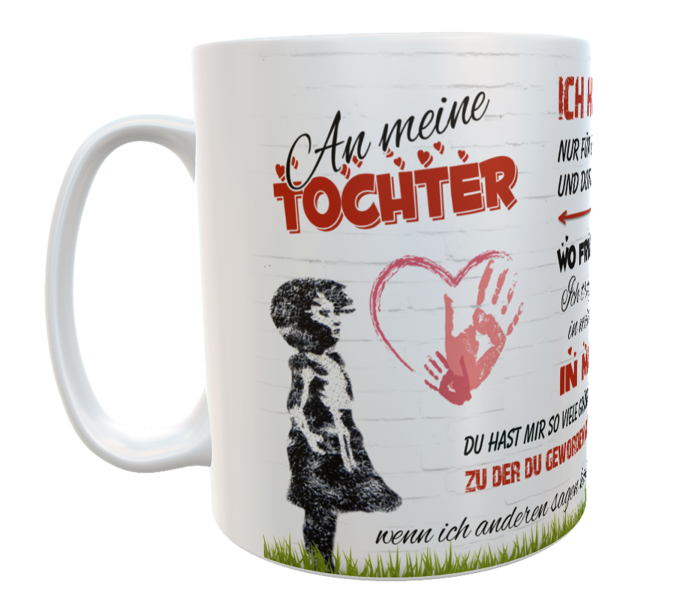 Mug for the daughter - can be personalized with the name of your choice